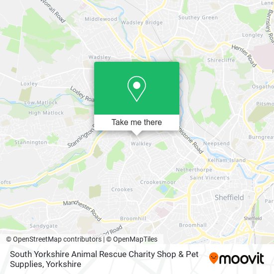 South Yorkshire Animal Rescue Charity Shop & Pet Supplies map