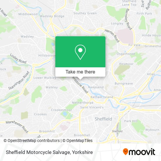 Sheffield Motorcycle Salvage map