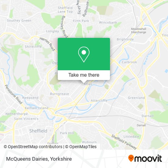 McQueens Dairies map