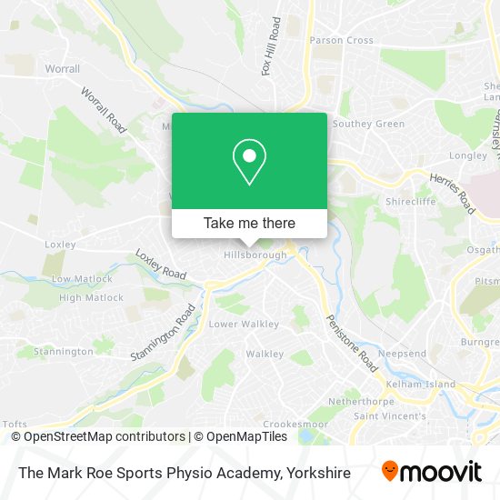 The Mark Roe Sports Physio Academy map