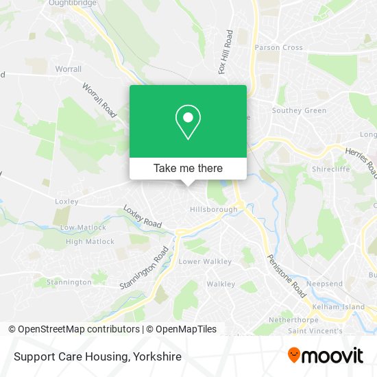 Support Care Housing map