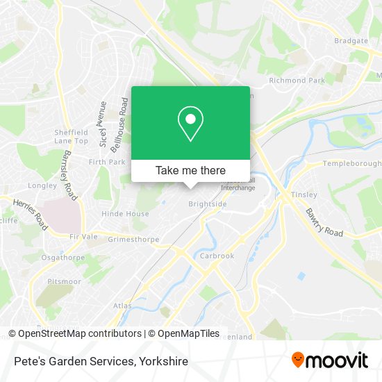 Pete's Garden Services map