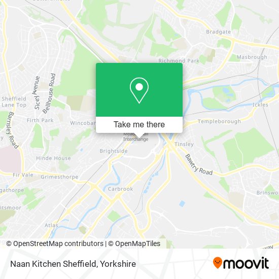 Naan Kitchen Sheffield map