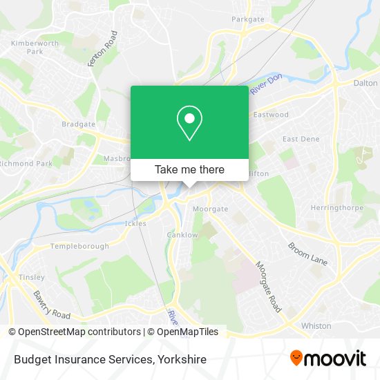 Budget Insurance Services map