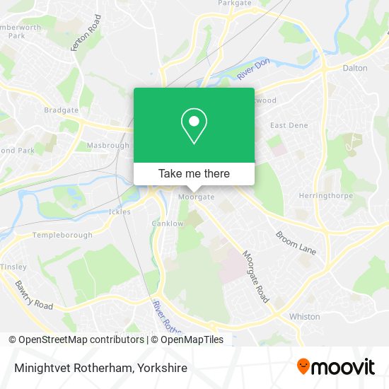 Minightvet Rotherham map