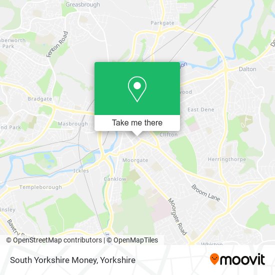 South Yorkshire Money map