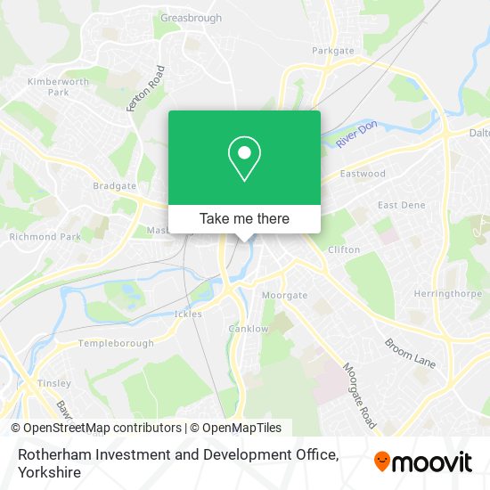 Rotherham Investment and Development Office map