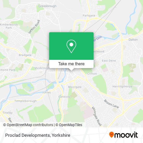 Proclad Developments map