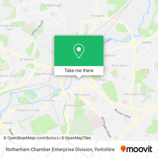 Rotherham Chamber Enterprise Division map