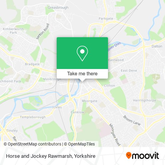 Horse and Jockey Rawmarsh map