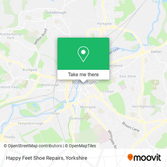 Happy Feet Shoe Repairs map