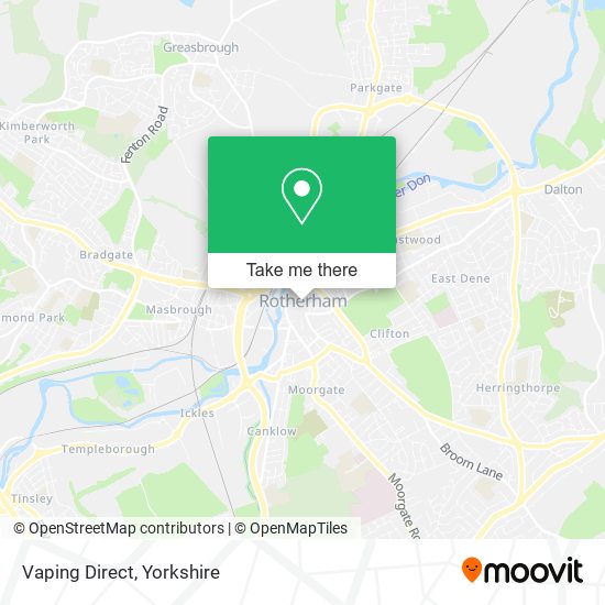 Vaping Direct map