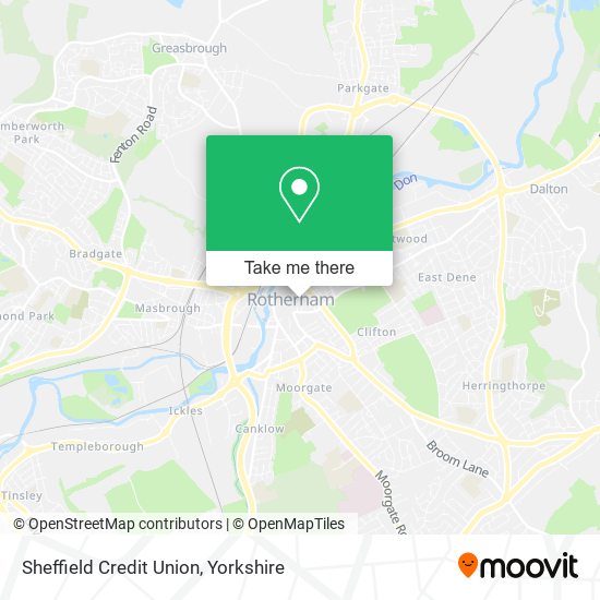 Sheffield Credit Union map