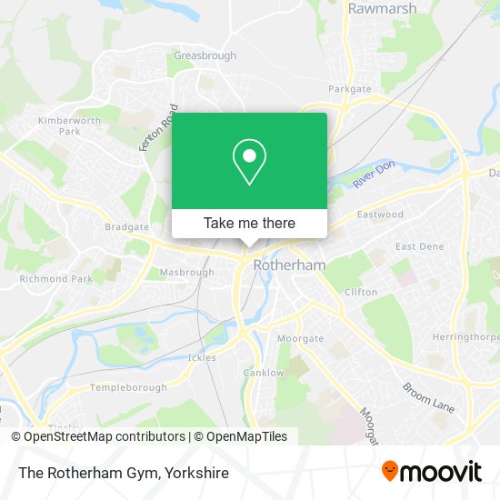 The Rotherham Gym map