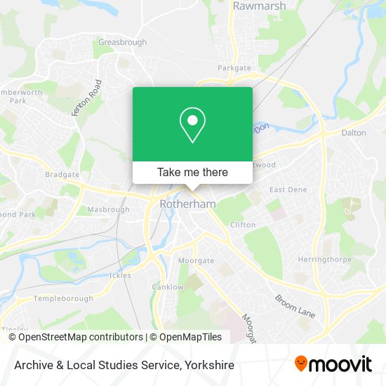 Archive & Local Studies Service map