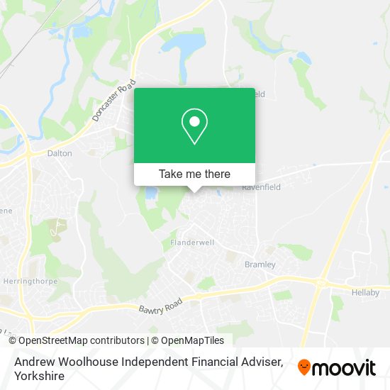 Andrew Woolhouse Independent Financial Adviser map