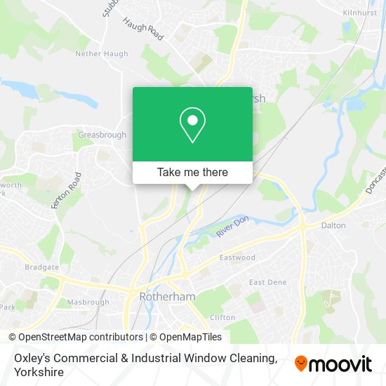 Oxley's Commercial & Industrial Window Cleaning map