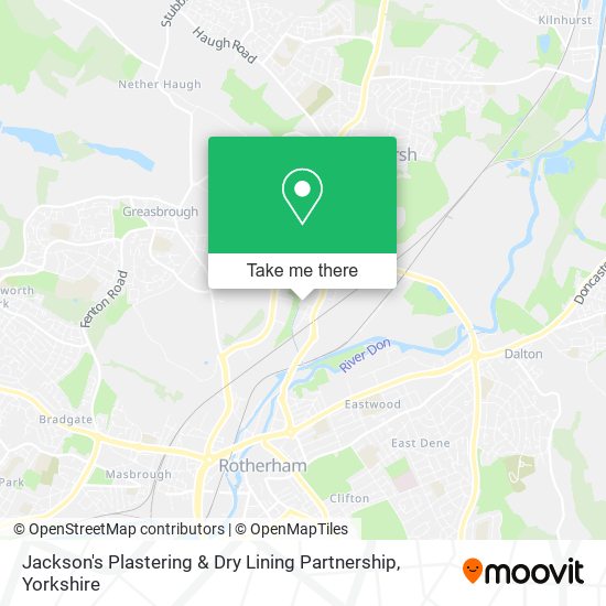 Jackson's Plastering & Dry Lining Partnership map