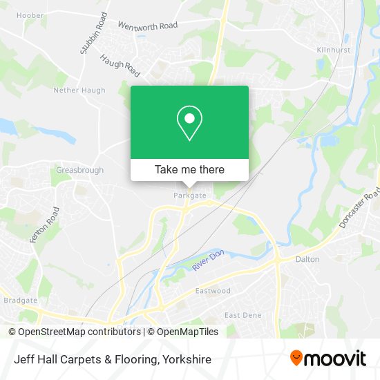 Jeff Hall Carpets & Flooring map