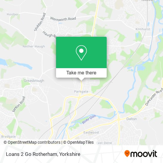 Loans 2 Go Rotherham map