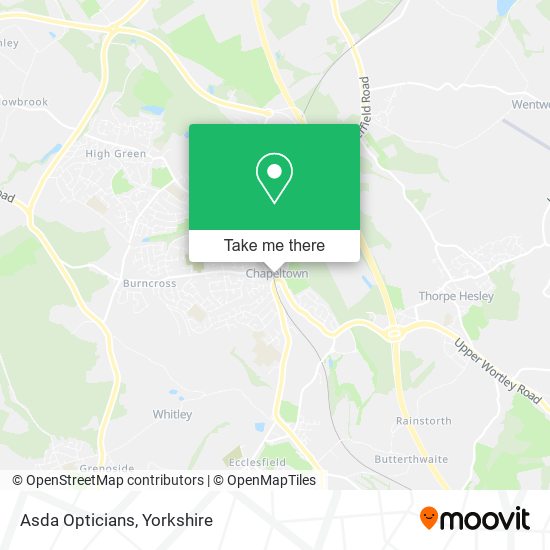 Asda Opticians map