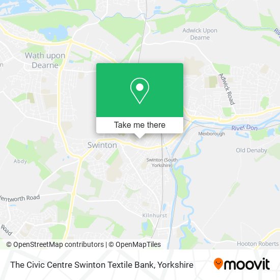 The Civic Centre Swinton Textile Bank map