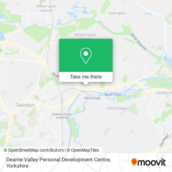 Dearne Valley Personal Development Centre map