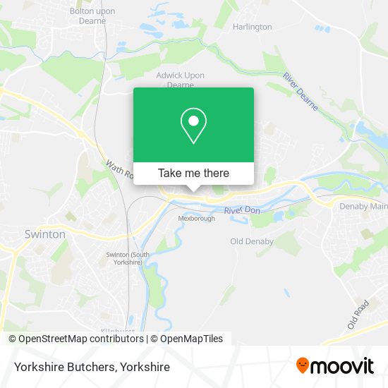 Yorkshire Butchers map