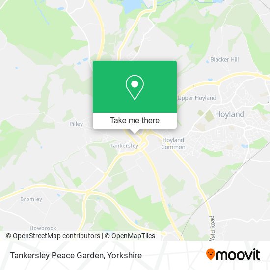 Tankersley Peace Garden map