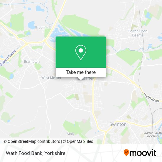 Wath Food Bank map