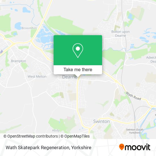 Wath Skatepark Regeneration map
