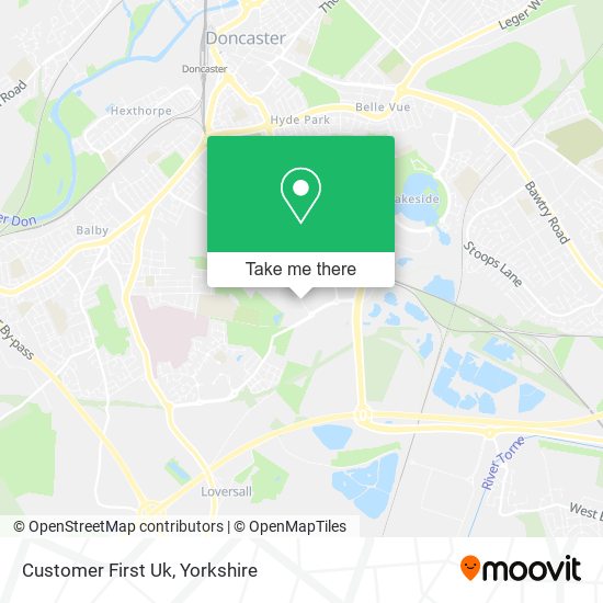 Customer First Uk map