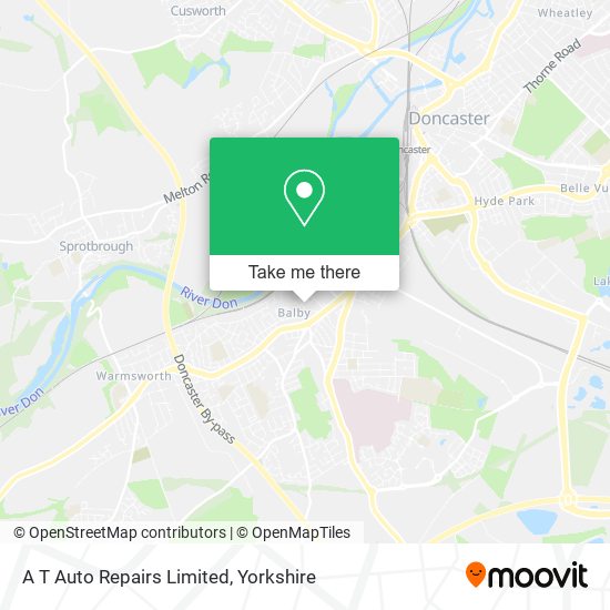 A T Auto Repairs Limited map