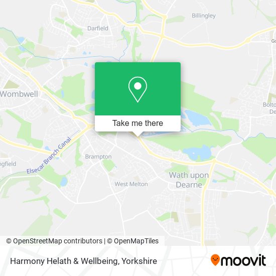 Harmony Helath & Wellbeing map