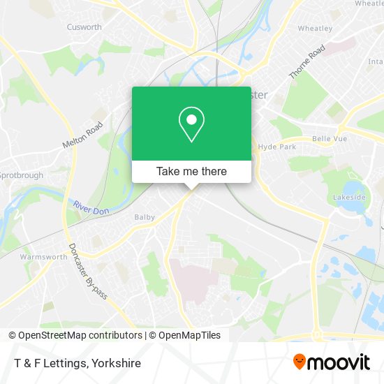 T & F Lettings map