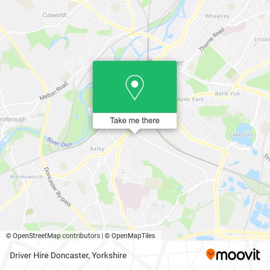 Driver Hire Doncaster map