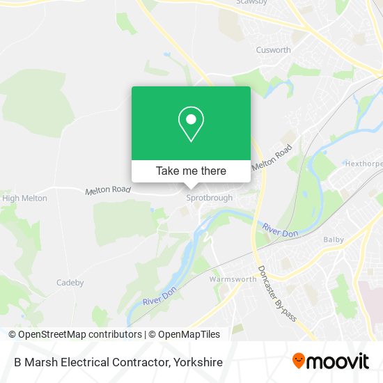 B Marsh Electrical Contractor map