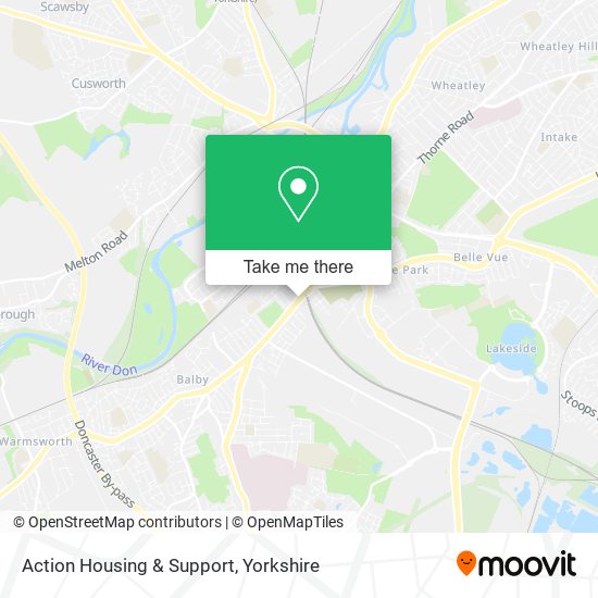 Action Housing & Support map