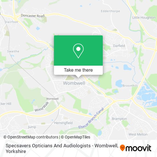 Specsavers Opticians And Audiologists - Wombwell map