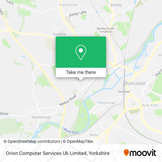 Orion Computer Services Uk Limited map