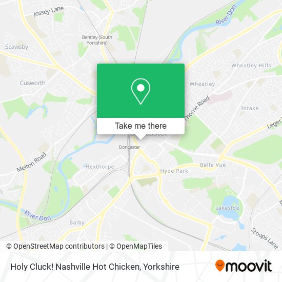 Holy Cluck! Nashville Hot Chicken map