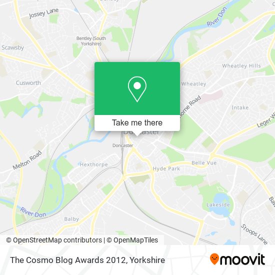 The Cosmo Blog Awards 2012 map