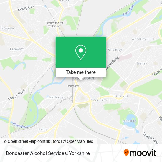 Doncaster Alcohol Services map