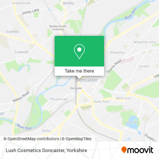 Lush Cosmetics Doncaster map