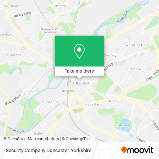 Security Company Doncaster map