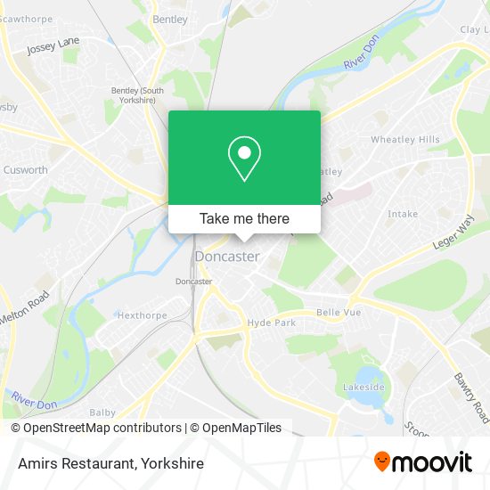 Amirs Restaurant map