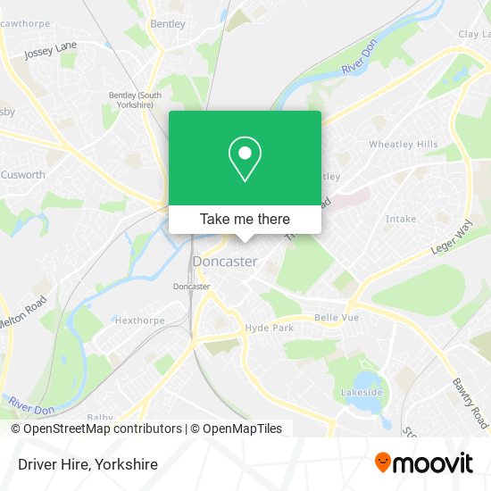 Driver Hire map