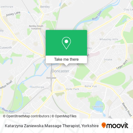 Katarzyna Zaniewska Massage Therapist map