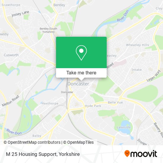 M 25 Housing Support map