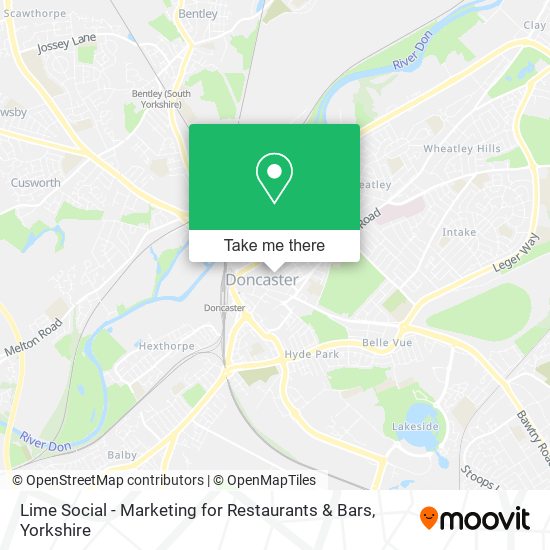 Lime Social - Marketing for Restaurants & Bars map